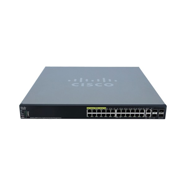 Комутатор Cisco (SG550X-24MPP-K9-EU)