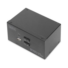 KVM-перемикач DIGITUS DS-12860 Desktop HDMA KVM 2 Port Dual Display 4K KVM-перемикач DIGITUS DS-12860 Desktop HDMA KVM 2 Port Dual Display 4K