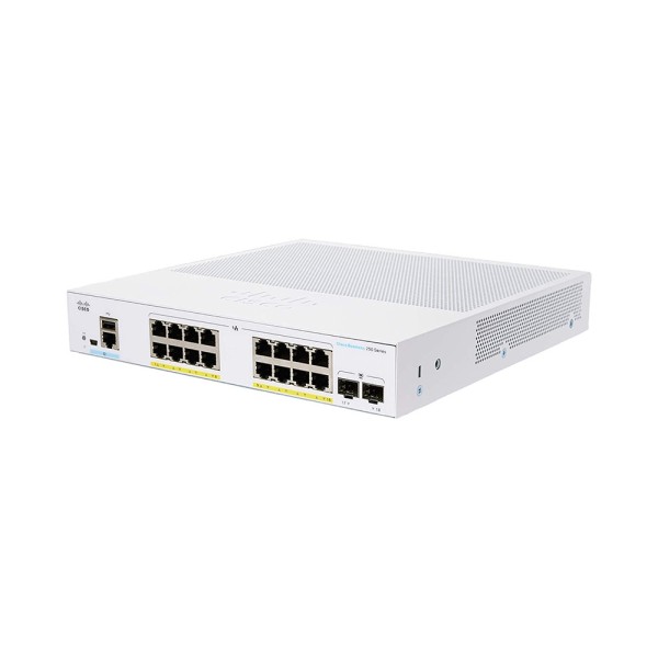 Комутатор Cisco CBS250-16P-2G-EU