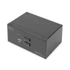 Комутатор DIGITUS DS-12862 Desktop DisplayPort KVM 2 Port Dual Display 4K Комутатор DIGITUS DS-12862 Desktop DisplayPort KVM 2 Port Dual Display 4K