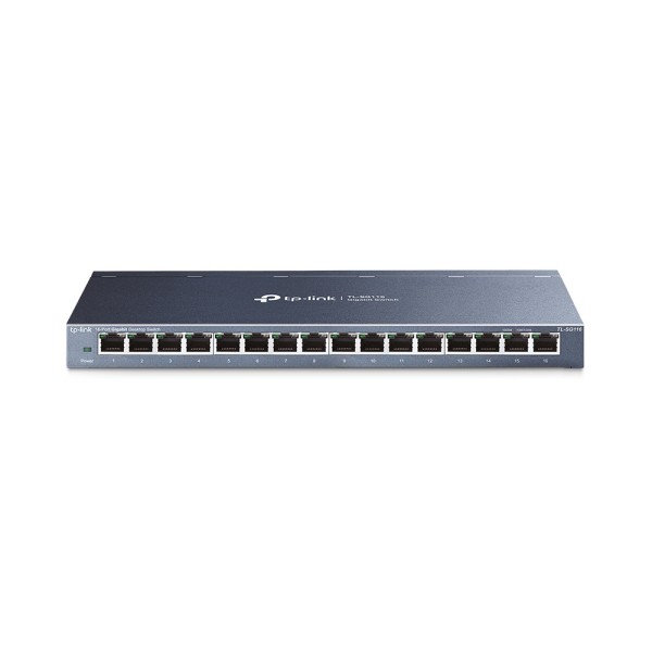 Коммутатор TP-LINK TL-SG116 неуправляемый 16xGE металлический корпус