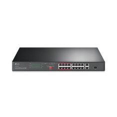 Комутатор TP-LINK TL-SL1218P 16xFE/PoE+ 150W, 2xGE 1xcombo SFP некерований