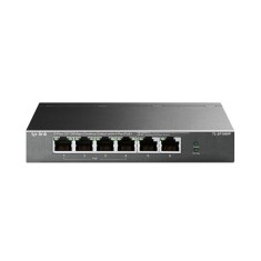 Коммутатор TP-LINK TL-SF1006P 6x1FE/4xPoE+ 67W неуправляемый 250м Коммутатор TP-LINK TL-SF1006P 6x1FE/4xPoE+ 67W неуправляемый 250м