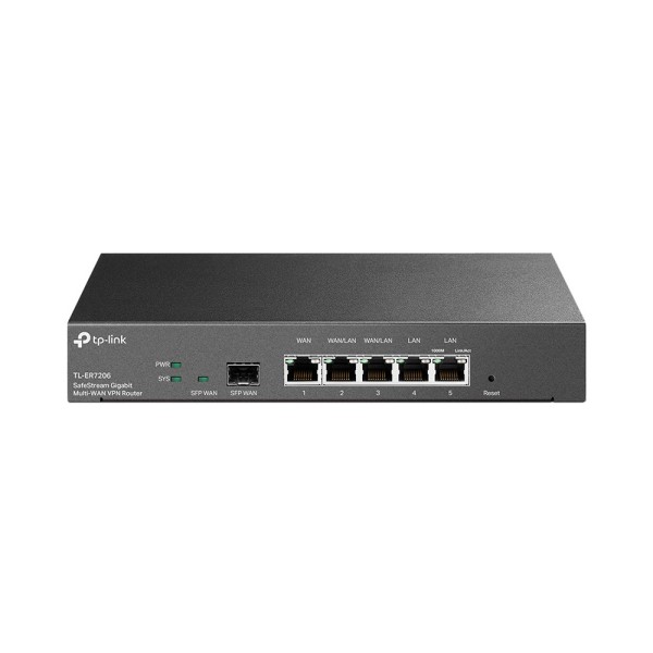 Мультисервисный маршрутизатор TP-LINK ER7206 2xGE LAN 1xGE WAN 2xGE LAN 1xSFP VPN Omada