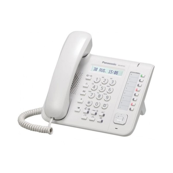 IP-телефон Panasonic KX-NT551RU White для АТС Panasonic KX-TDE/NCP/NS