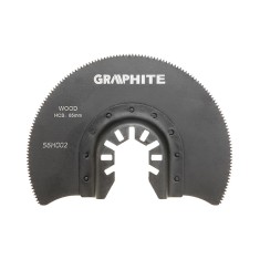 Коло GRAPHITE для багатофункціонального інструмента, напівкругле HCS по дереву, діам. 85 мм Коло GRAPHITE для багатофункціонального інструмента, напівкругле HCS по дереву, діам. 85 мм