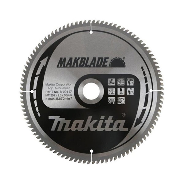 Пильный диск Makita MAKBlade 260 мм (B-09117)