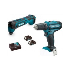 Набор инструментов Makita CLX206X1 (многофункциональный инсрумент TM30DZ, шуруповерт DF331DZ, зарядное устройство DC10WC, аккумулятор BL1015 — 2шт., к Набор инструментов Makita CLX206X1 (многофункциональный инсрумент TM30DZ, шуруповерт DF331DZ, зарядное устройство DC10WC, аккумулятор BL1015 — 2шт., к