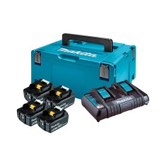 Набір акумуляторів Makita LXT (BL1830B-4шт., DC18RD, Makpac4) + DGA504Z (198830-2) Набір акумуляторів Makita LXT (BL1830B-4шт., DC18RD, Makpac4) + DGA504Z (198830-2)
