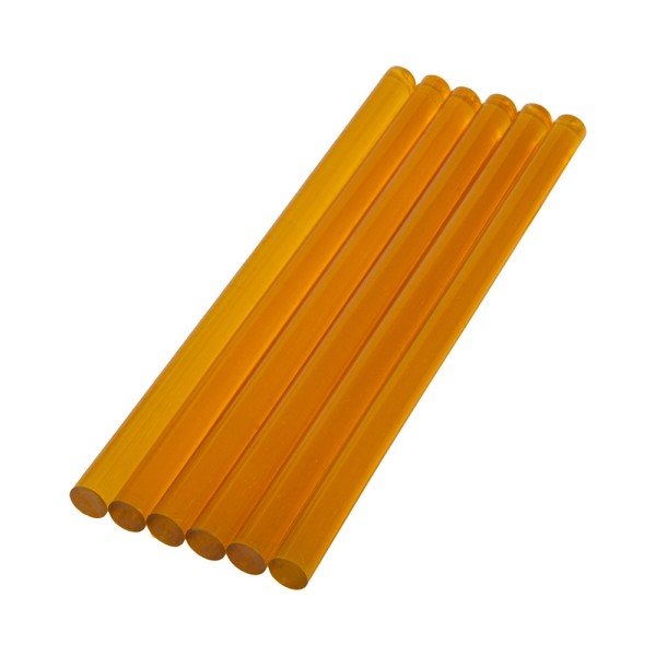 Клеевой стержень оранжевый, диаметр 7 мм, длина 10 см