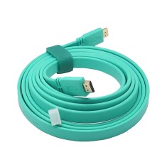 Шнур E-Cable HDMI - HDMI, 1.5м, v1.4, 3D, Hi-Speed, flat-series, azure (EC555114) Шнур E-Cable HDMI - HDMI, 1.5м, v1.4, 3D, Hi-Speed, flat-series, azure (EC555114)