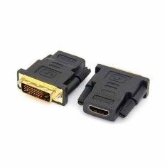 Перехідник Comp штекер DVI-D -гніздо HDMI, gold (CP555516) Перехідник Comp штекер DVI-D -гніздо HDMI, gold (CP555516)