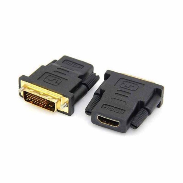 Переходник Comp штекер DVI-D -гнездо HDMI, gold (CP555516)