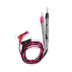 Шнуры мультиметра с серыми щупами, 20А, 4мм, силиконовый кабель (пара)