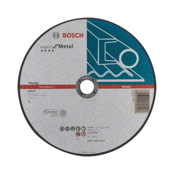Круг отрезной Bosch Expert по металлу 230 x 1.9 мм