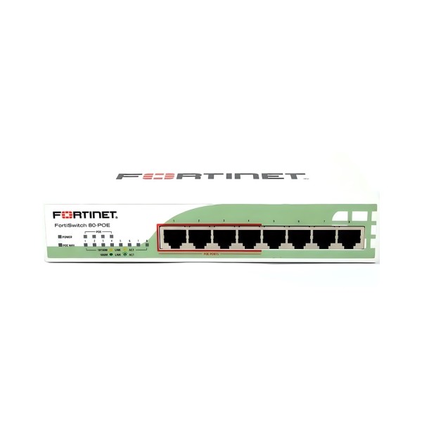 Коммутатор Fortinet FS-80-POE 8 x GE RJ45 (incl. 4 x PoE Ports)