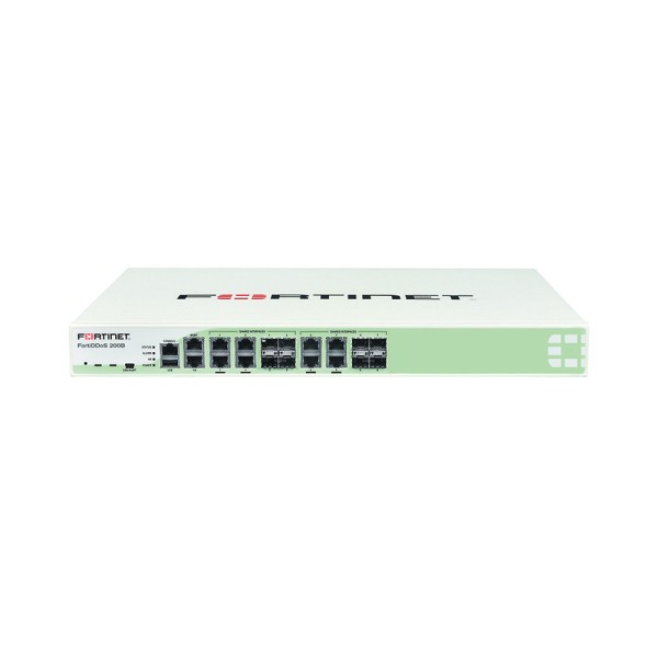 Сервер Fortinet DDoS Protection Appliance-200B FDD-200B 4 pairs x Shared ports 2xGE RJ45 Management ports