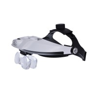 Бінокулярна лупа Magnifier 81001-H, збіль.- 1.2X-6Х з Led