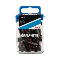 Біти ударні GRAPHITE 56H531 PH2 x 25 мм, 20 шт Біти ударні GRAPHITE 56H531 PH2 x 25 мм, 20 шт
