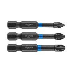 Біти ударні GRAPHITE 56H542 PZ1/2/3 x 50 мм, 3 шт Біти ударні GRAPHITE 56H542 PZ1/2/3 x 50 мм, 3 шт