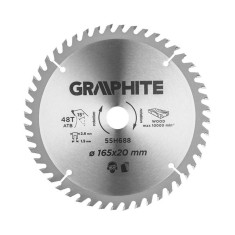 Диск пильний GRAPHITE 55H688 165х20 мм, 48 зубів Диск пильний GRAPHITE 55H688 165х20 мм, 48 зубів