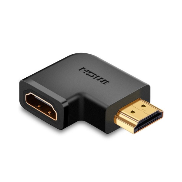 Перехідник Comp штекер HDMI - гніздо HDMI, кутовий, gold (CP55553)