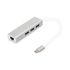 Концентратор DIGITUS DA-70255 USB-C - USB 3.0 3 Port Hub + Gigabit Ethernet Концентратор DIGITUS DA-70255 USB-C - USB 3.0 3 Port Hub + Gigabit Ethernet