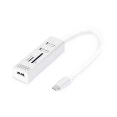 Мережевий концентратор DIGITUS DA-70243 OTG USB 2.0 Type-С Мережевий концентратор DIGITUS DA-70243 OTG USB 2.0 Type-С