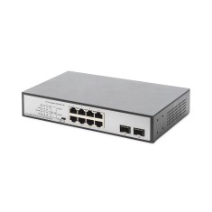 Комутатор DIGITUS DN-95140 8-port Gigabit PoE+ 2 SFP Uplinks 180W Unmanaged Комутатор DIGITUS DN-95140 8-port Gigabit PoE+ 2 SFP Uplinks 180W Unmanaged