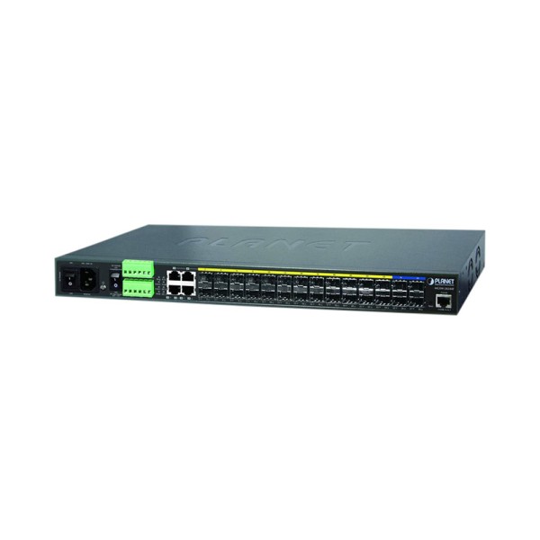 Комутатор Planet MGSW-28240F 24xSFP 4xSFP+ 10G 4xRJ45 Metro L3 Switch AC+DC Managed