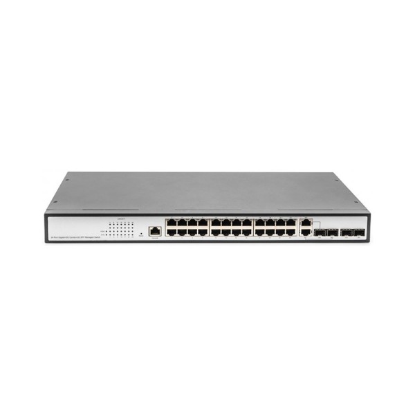 Комутатор DIGITUS DN-80221-3 24 port + 2 combo and 2 SFP uplink Gigabit L2 Switch Managed