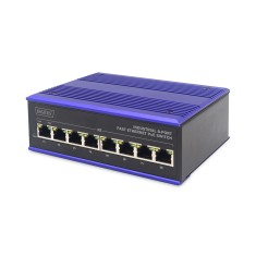 Комутатор DIGITUS DN-650108 Industrial 8 Port Fast Ethernet PoE Switch Unmanaged Комутатор DIGITUS DN-650108 Industrial 8 Port Fast Ethernet PoE Switch Unmanaged