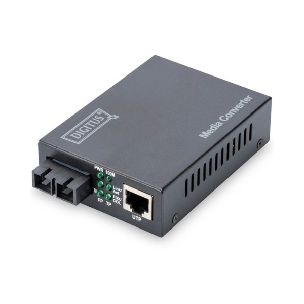 Медіа конвертор DIGITUS DN-82021-1 Fast Ethernet RJ45/SM SC 1310м 20км