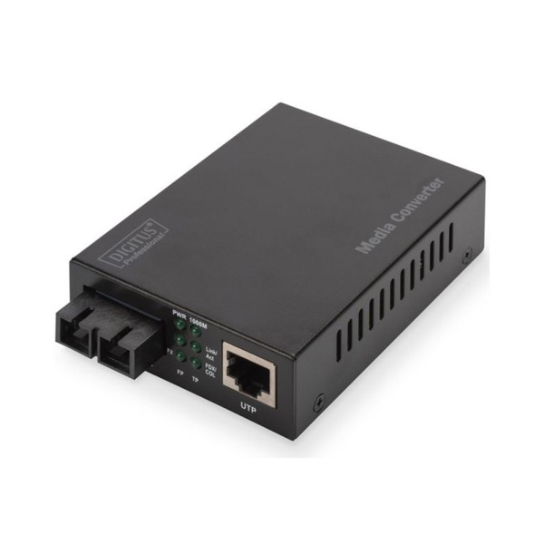 Медіа конвертор DIGITUS DN-82120-1 Gigabit RJ45/MM SC DX 850нм 0.5км