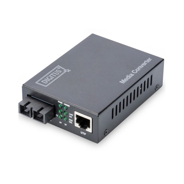 Медиа конвертор DIGITUS DN-82121-1 Gigabit RJ45/SM SC DX 1310нм 20км