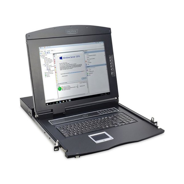 Консоль DIGITUS DS-72210-3RU 16-портова KVM & Touchpad RU клавіатура 17
