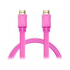 Шнур E-Cable HDMI - HDMI, 3м, v1.4, 3D, Hi-Speed, flat-series, pink (EC555127) Шнур E-Cable HDMI - HDMI, 3м, v1.4, 3D, Hi-Speed, flat-series, pink (EC555127)