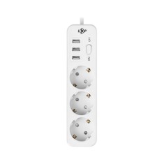 Подовжувач мережевий (фільтр) PREMIUM LP-X3-USB-2 Подовжувач мережевий (фільтр) PREMIUM LP-X3-USB-2