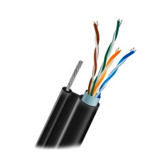 Кабель витая пара Atis 4*2*0.5-CU PE MT CAT5е сетевой UTP с тросом бухта 305м