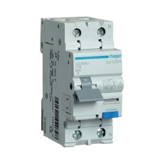 Дифавтомат Hager 1+N С16/30mA 6кА тип-A AD966J Дифавтомат Hager 1+N С16/30mA 6кА тип-A AD966J