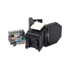 Модуль Keystone Corning FQ100027173 UTP RJ45 кат. 5e чорний