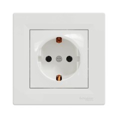 Розетка Schneider Electric ASFORA EPH2900121 одинарна із заземленням Розетка Schneider Electric ASFORA EPH2900121 одинарна із заземленням