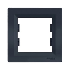 Рамка Schneider Electric EPH5800171 Asfora 1 пост антрацит горизонтальна Рамка Schneider Electric EPH5800171 Asfora 1 пост антрацит горизонтальна