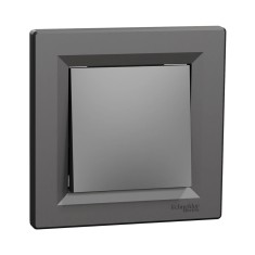 Вимикач Schneider Electric EPH0100171 Asfora 1-клавішний антрацит Вимикач Schneider Electric EPH0100171 Asfora 1-клавішний антрацит
