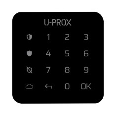 Клавиатура U-Prox Keypad G1 Black беспроводная сенсорная для одной группы Клавиатура U-Prox Keypad G1 Black беспроводная сенсорная для одной группы