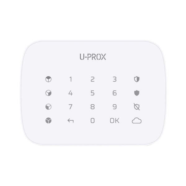 Клавиатура U-Prox Keypad G4 White беспроводная сенсорная для четырех групп