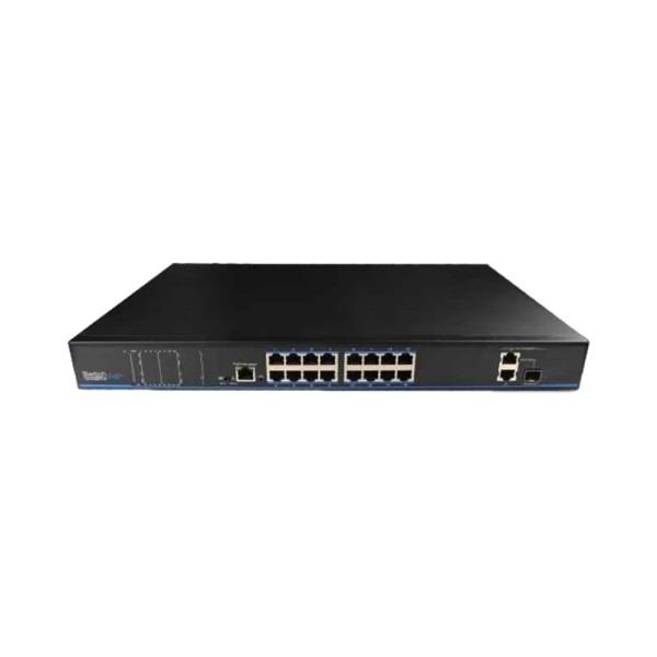 Коммутатор UTEPO UTP3218TS-PSB 16 портов 10/100 Мбит/с PoE+ 2 порта Gigabit RJ-45 1 порт комбинированный SFP