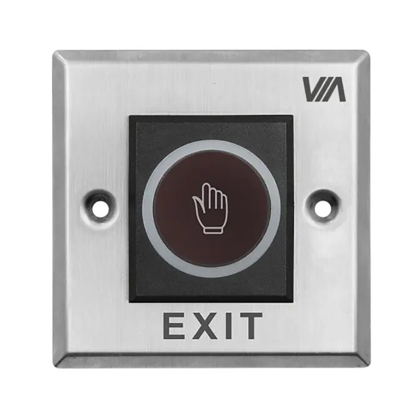 Кнопка выхода VIASecurity VB8686M бесконтактная комбинированная металл/пластик