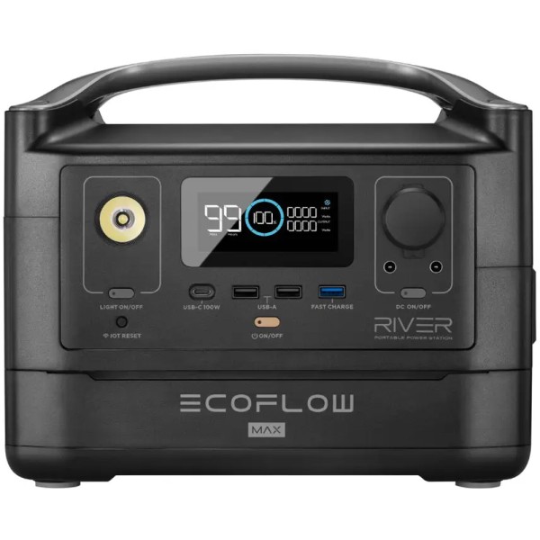 Портативная зарядная станция EcoFlow RIVER Max 600 Вт 570 Вч