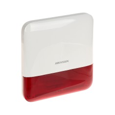 Сирена Hikvision DS-PS1-E-WE-Red бездротова зовнішня червона бездротова Сирена Hikvision DS-PS1-E-WE-Red бездротова зовнішня червона бездротова